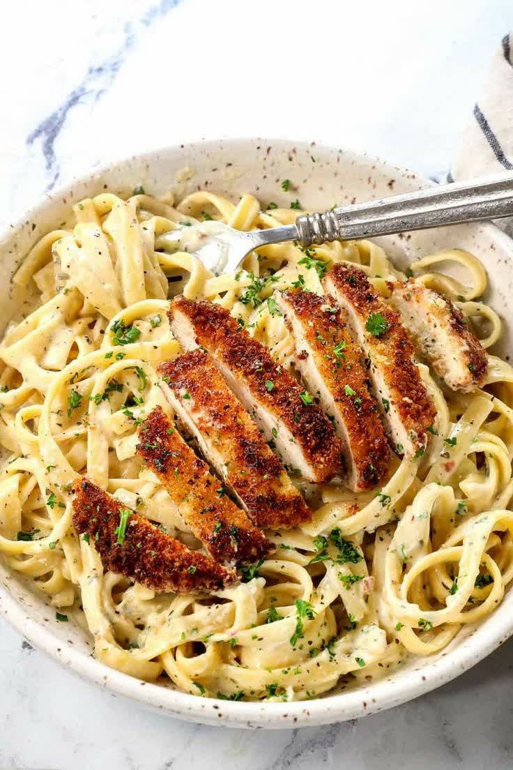 طرز تهیه پاستا چیکن آلفردو